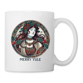 Yule Maiden Holly Circle - Mug - white - Right