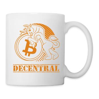 Decentral – Classic Bitcoin Design - Mug - white - Right