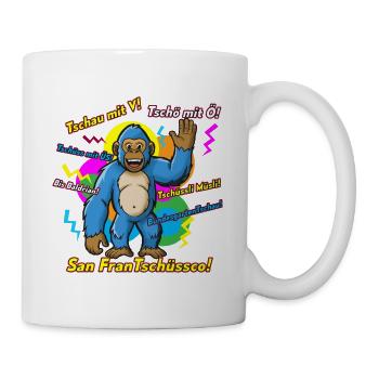 Dictons d’adieu colorés de Bigfoot. Calembour - Mug blanc - blanc - Droite