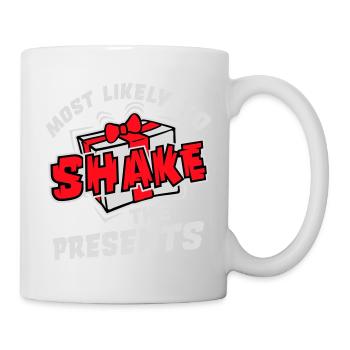 Le plus susceptible de secouer les cadeaux Noël Fun - Mug blanc - blanc - Droite