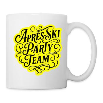 Apres Ski Party Team Spruch - Tasse - Weiß - Rechts