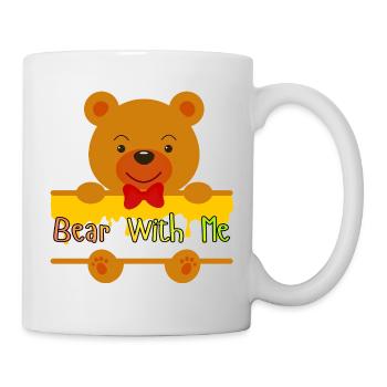 Bear With Me Cute Teddy Design - Mug - white - Right