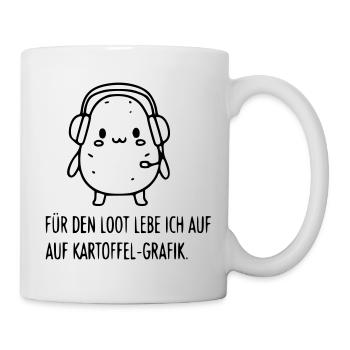 gamer-potato-graphic-loot-funny-spruch_1 - Mug - white - Right
