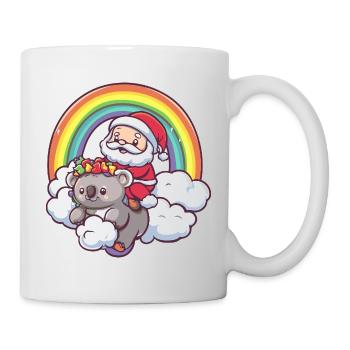Koala Père Noël Noël - Mug blanc - blanc - Droite
