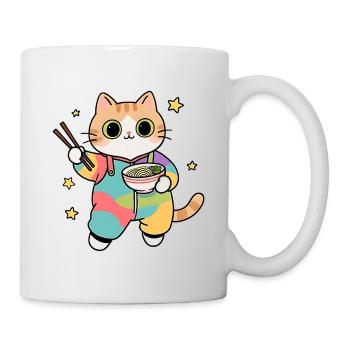 Cat Ramen Colorful Kimono - Mug - white - Right