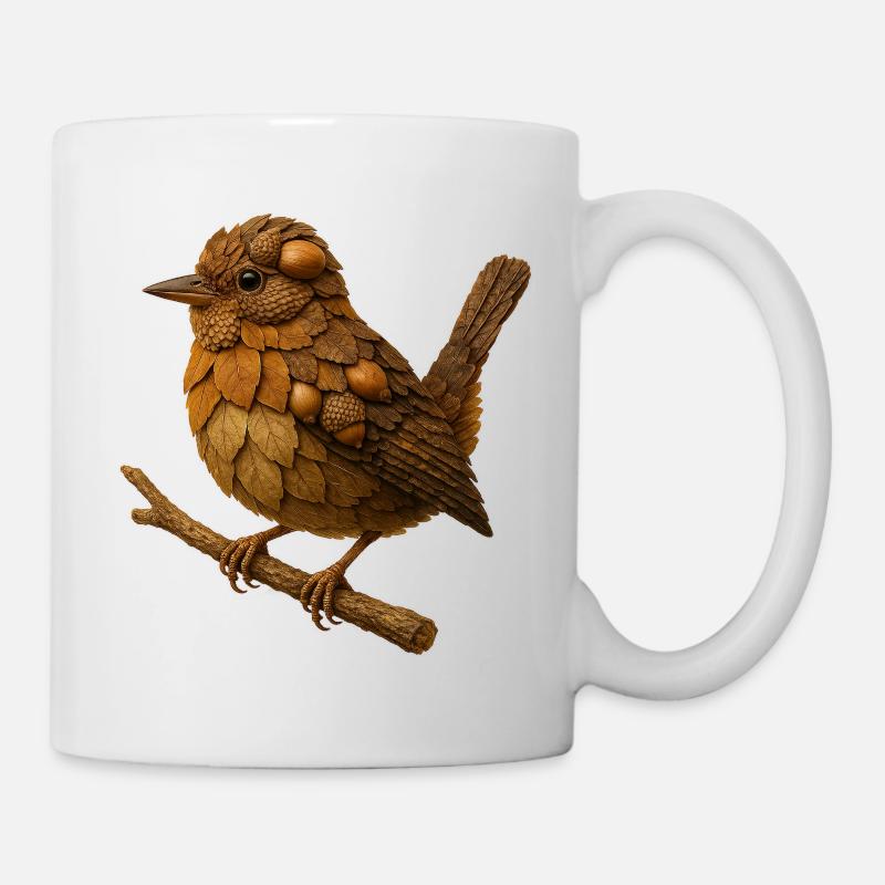 Wren in a natural look - Mug - white