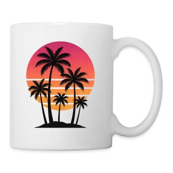 Palm Tree Sunset - Mug - white - Right