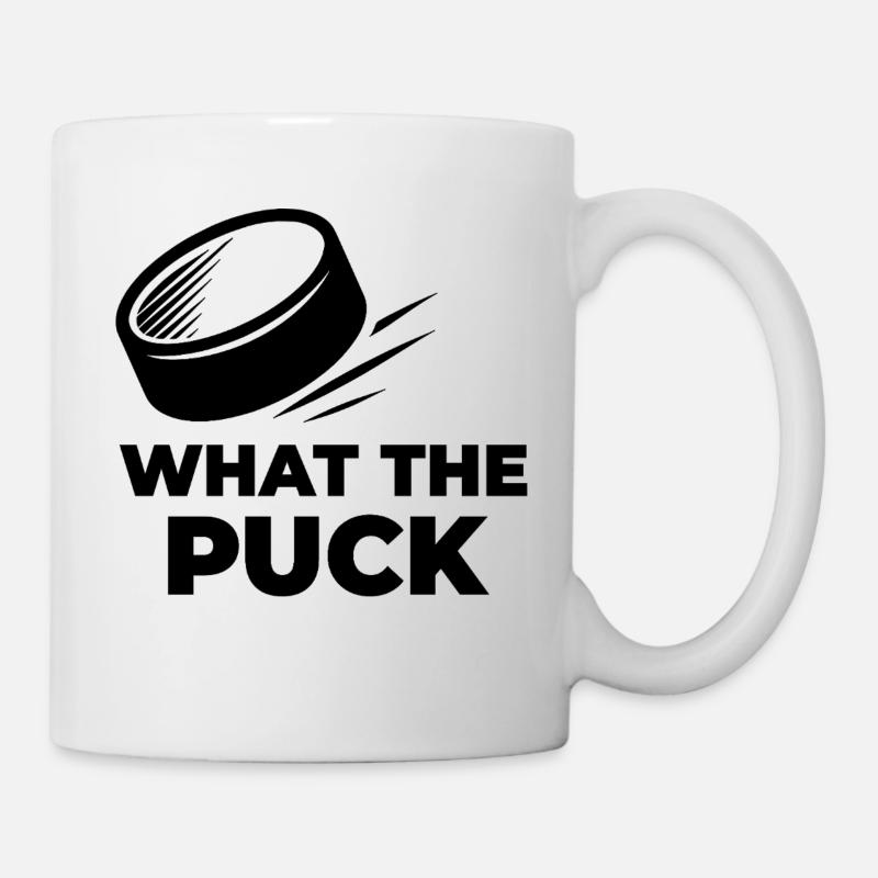 WHAT THE PUCK - Tasse - Weiß