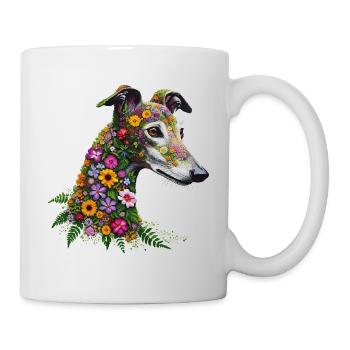Galgo Fleurs Sauvages No1 - Mug blanc - blanc - Droite