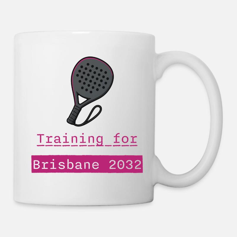 Entraînement de padel Brisbane 2032 - Mug blanc - blanc