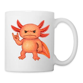 Crimson Ember Axolotl  - Mug - white - Right