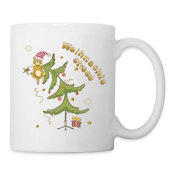 Weihnachtsstress - Tasse - Weiß - Rechts