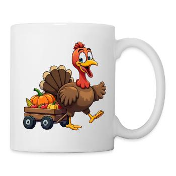 Thanksgiving Drôle Dinde de Thanksgiving - Mug blanc - blanc - Droite