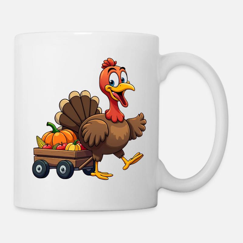 Thanksgiving Lustiger Thanksgiving Truthahn - Tasse - Weiß