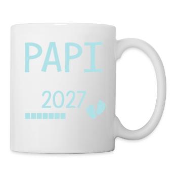 Papi en 2027 Cadeau Futur Grand-père - Mug blanc - blanc - Droite