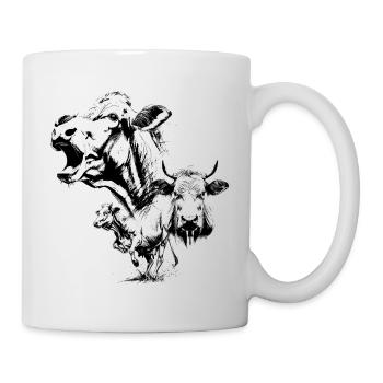 Die drei Kühe - Tasse - Weiß - Rechts