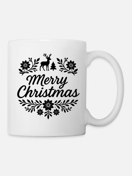 Weihnachten - Tasse - Weiß