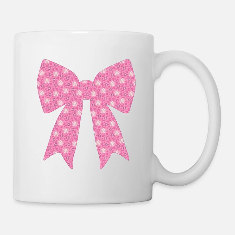 Ruban rose - Mug blanc - blanc