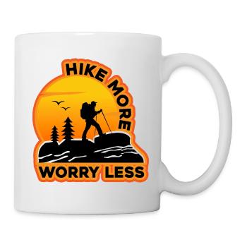 Hike More Worry Less - Mug - white - Right