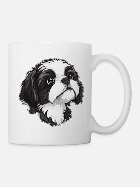 Shih Tzu - Tasse - Weiß