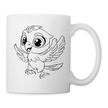 »Aria« the Eagle Child in a Dancing Pose - Mug - white - Right