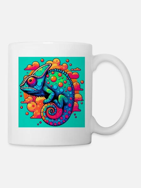 Chamäleon - Tasse - Weiß