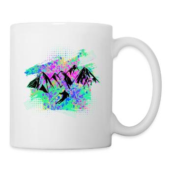 Ski - Mug blanc - blanc - Droite