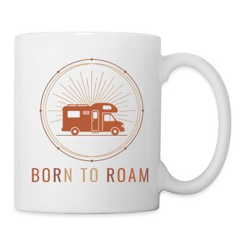 Born to Roam – Freedom on Wheels - Mug - white - Right