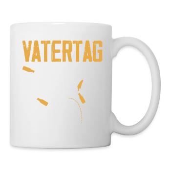 Lustiges Vatertag Geschenk Papa Bier - Tasse - Weiß - Rechts