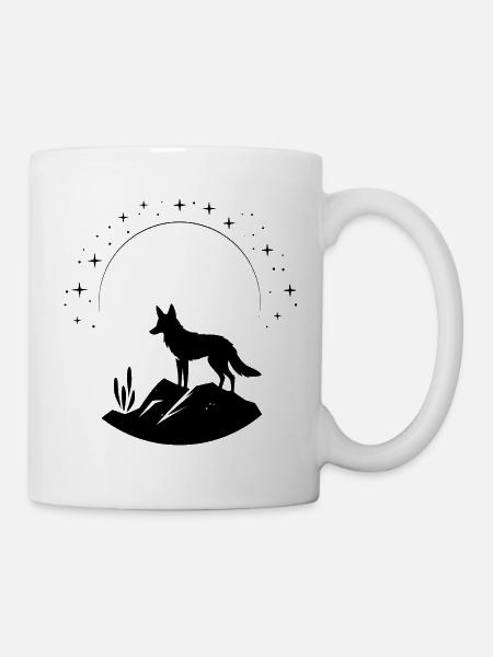 Kojote - Tasse - Weiß