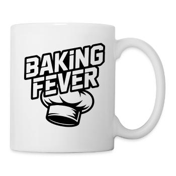 Baking Fever Küchenlogo - Tasse - Weiß - Rechts