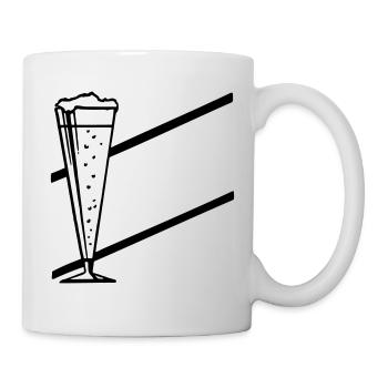 verre de bar - Mug blanc - blanc - Droite