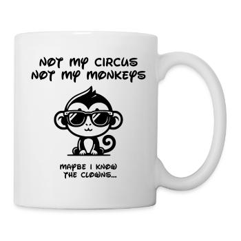 Not my Circus - Black - Tasse - Weiß - Rechts
