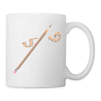 Pencil with Eraser – Creative Drawing Motif - Mug - white - Right