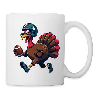 Thanksgiving Football Turkey - Mug - white - Right