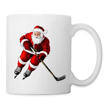 Weihnachten Eishockeyspieler - Mug - white - Right