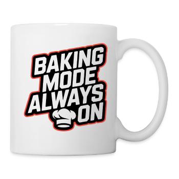 Backmodus Immer An - Tasse - Weiß - Rechts
