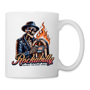 Rock and Roll Toujours et pour toujours Rockabilly 2025 - Mug blanc - blanc - Droite