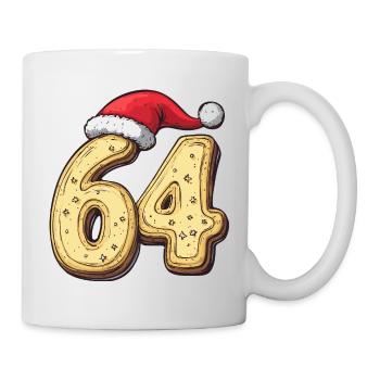 64 Number Cookie Christmas - Mug - white - Right