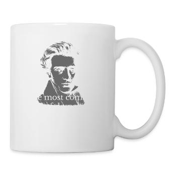 Soyez vous-même Kierkegaard Citation Portrait - Mug blanc - blanc - Droite