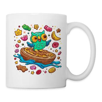 Breakfast Owl Delight - Mug - white - Right