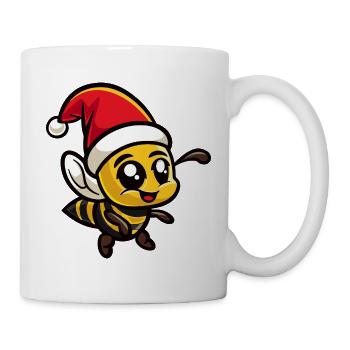 Biene Weihnachten - Tasse - Weiß - Rechts
