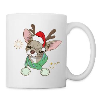 Renne de Noël laid - Mug blanc - blanc - Droite