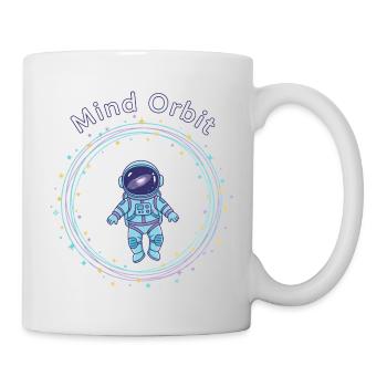 Astronaut in thought orbit - Mug - white - Right