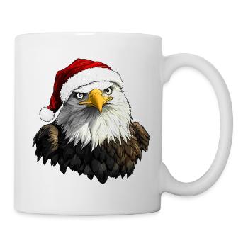 Weihnachtsmann Adler - Tasse - Weiß - Rechts