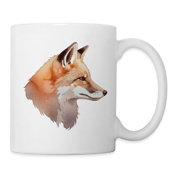 Watercolor Fox Head - Mug - white - Right