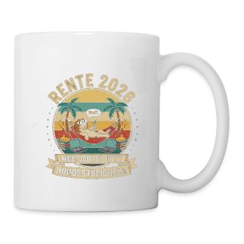 Pension 2026 Caresses pour chiens - Mug blanc - blanc - Droite