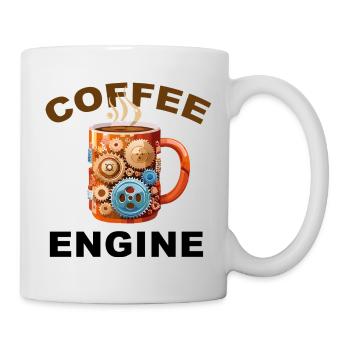 Moteur de Café - Café Drôle - Mug blanc - blanc - Droite