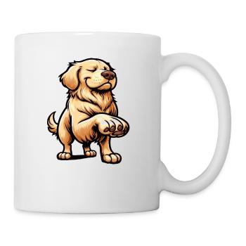 Talk to the Paw Golden Retriever Goldie Goldies - Tasse - Weiß - Rechts