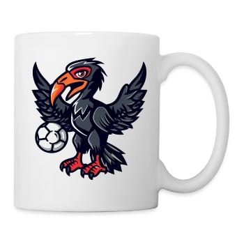 Pfeilkrähe Ballheld - Tasse - Weiß - Rechts